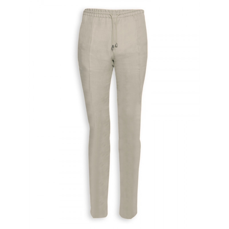 Trousers in pure wool 110's with drawstring