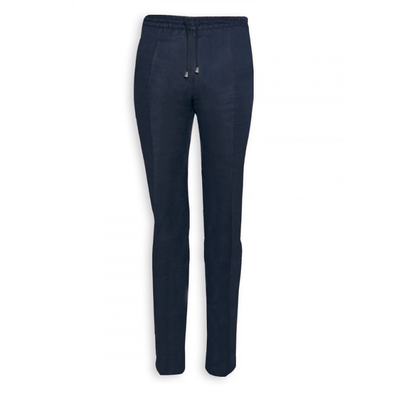 Pantalon Dany 100% lin avec cordon de serrage