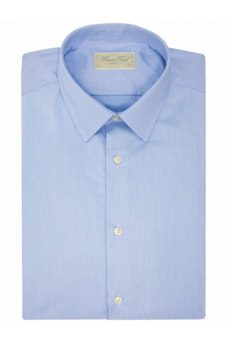 Shirt man the right to fine scratches Monarchs pure cotton double twisted