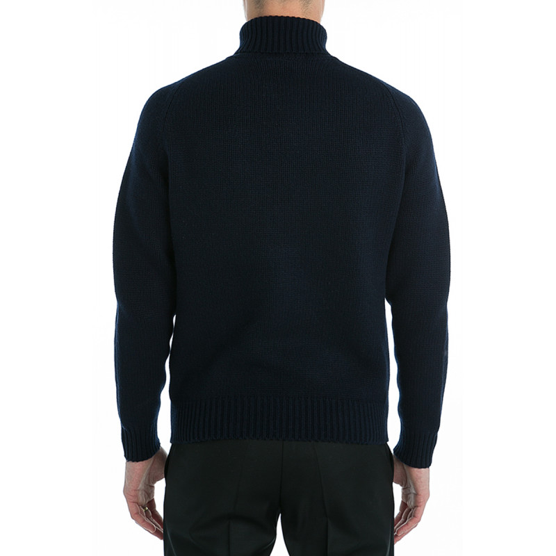 Pull homme à col roulé en 100% cachemire