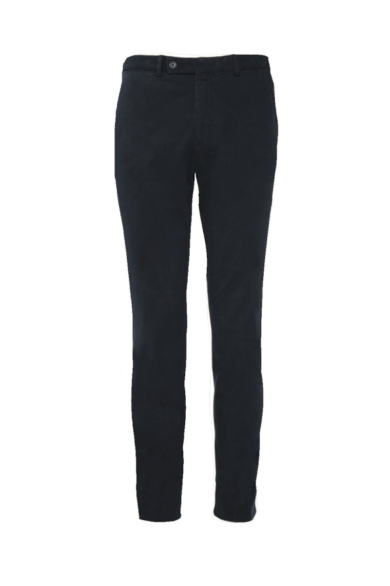Pantalon Abel ajusté en coton stretch