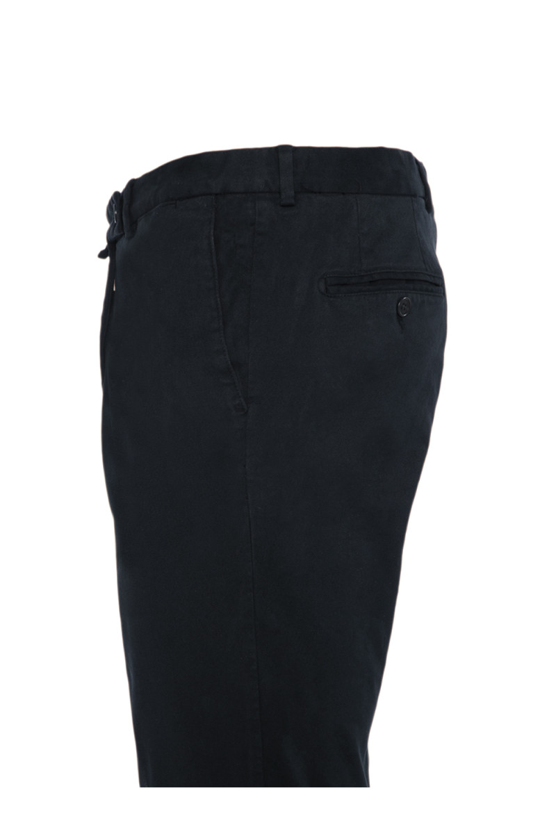 Pantalon Abel ajusté en coton stretch