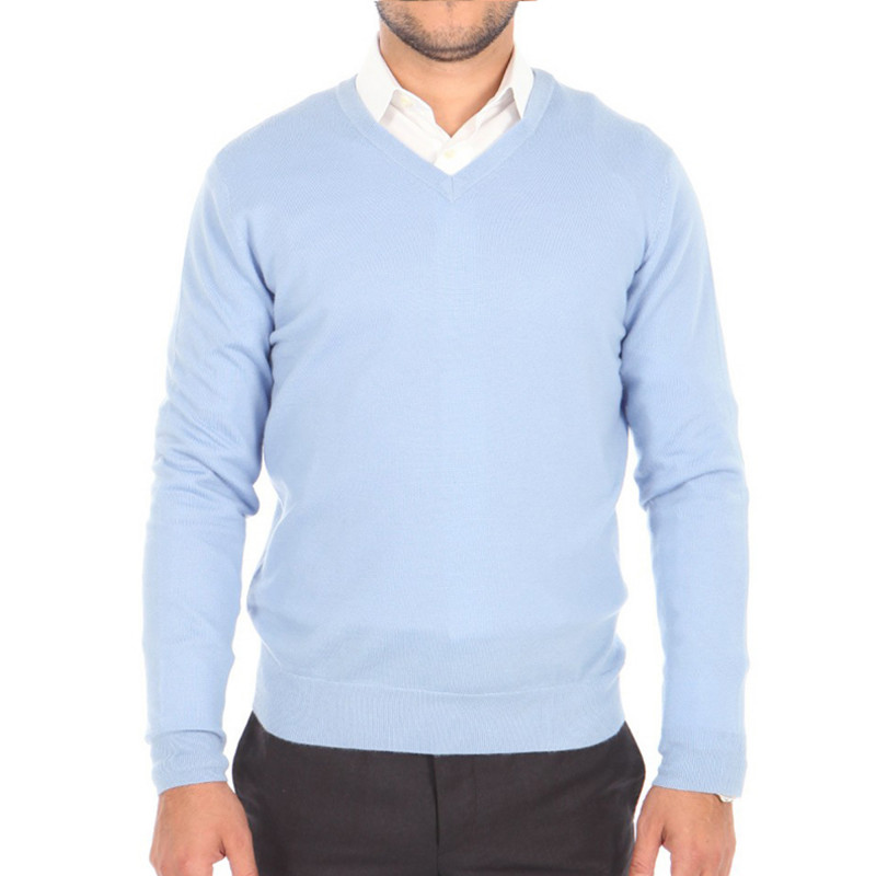 Mens sweater 100% cashmere end V-neck