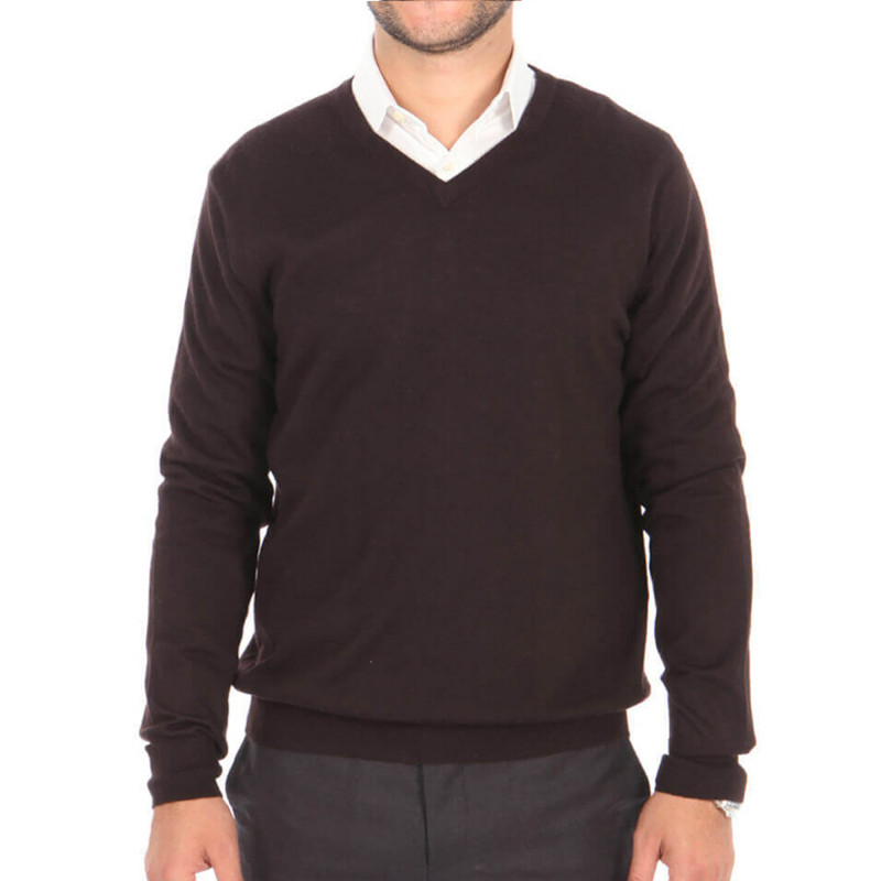 Mens sweater 100% cashmere end V-neck