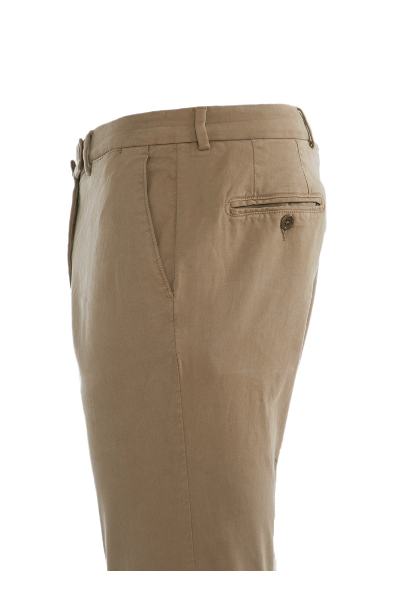 Pantalon Abel ajusté en coton stretch