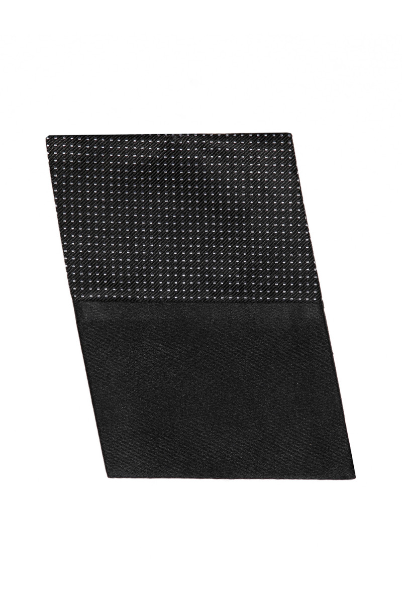 Pochette de costume en pure soie bicolore / cachemire