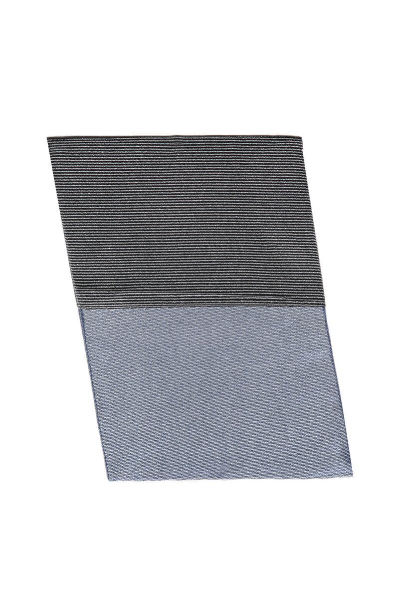 Pochette de costume en pure soie bicolore / cachemire