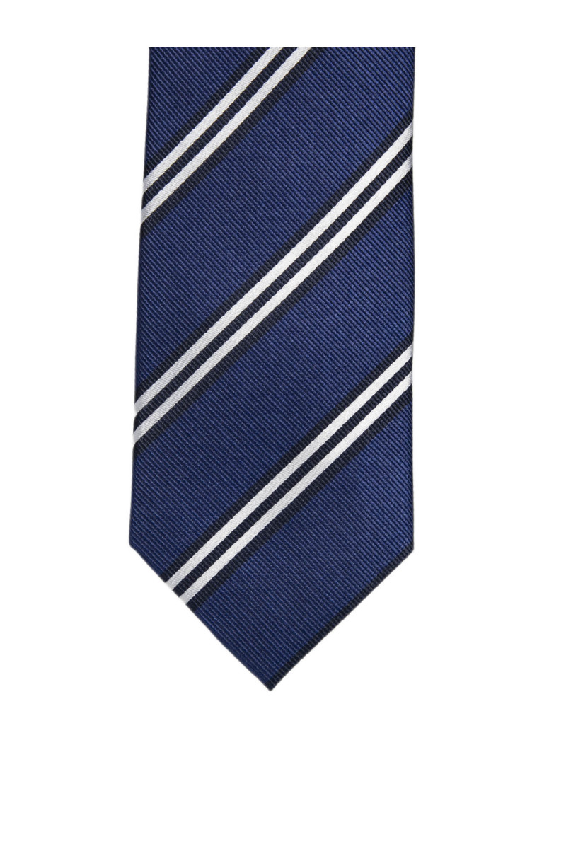 Tie in pure silk stripes