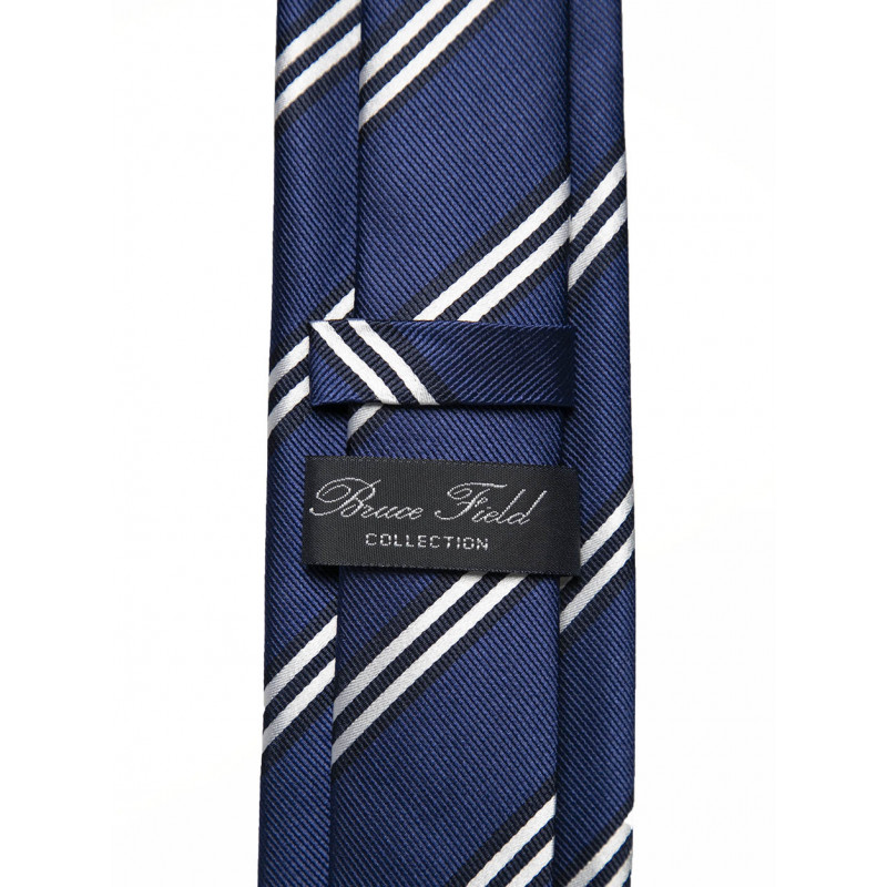 Tie in pure silk stripes