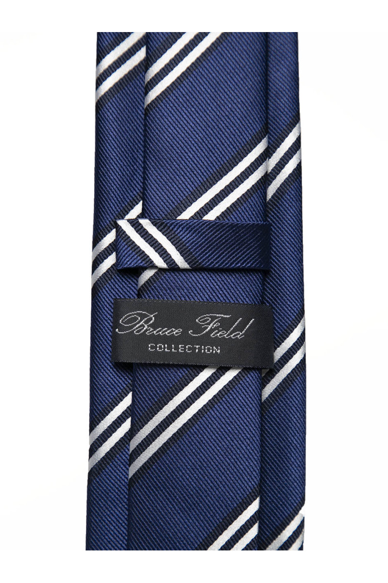 Tie in pure silk stripes