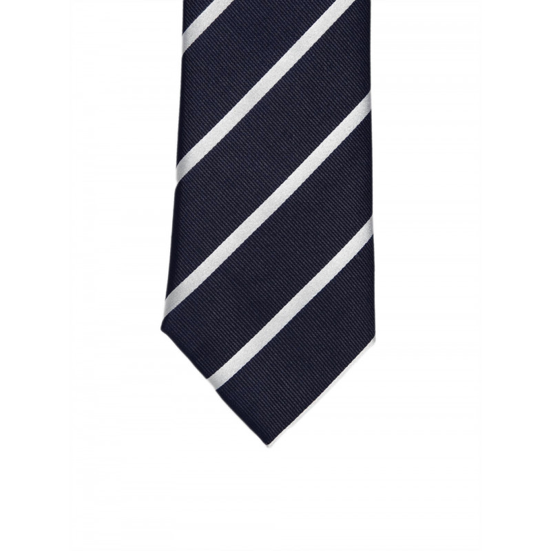 Tie in pure silk stripes