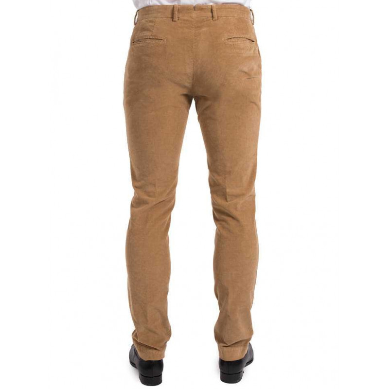 Pantalon ajusté en velours côtelé