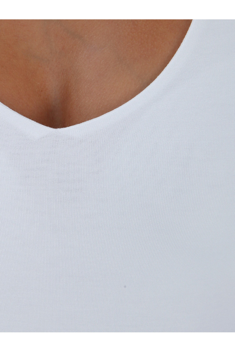 T-shirt femme viscose stretch manches trois quart