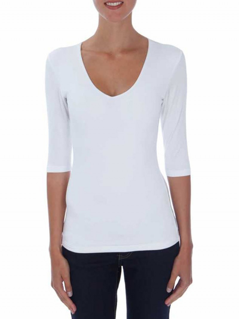 women's stretch v neck t shirts