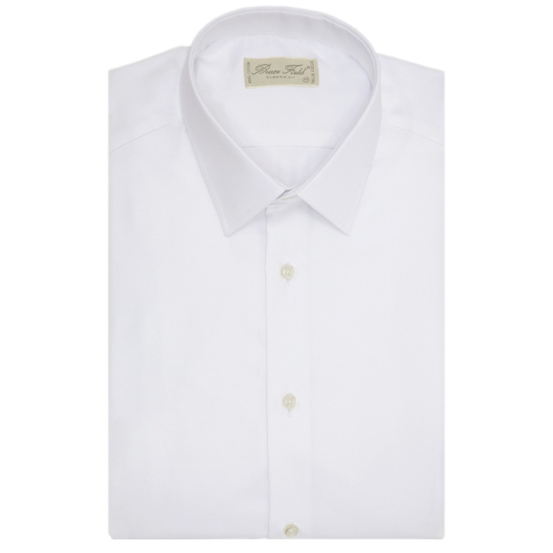 Shirt straight cut pure cotton striped