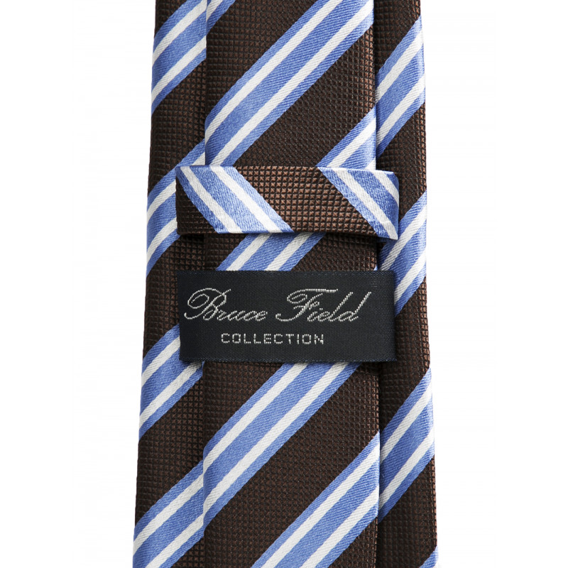 Tie in pure silk stripes