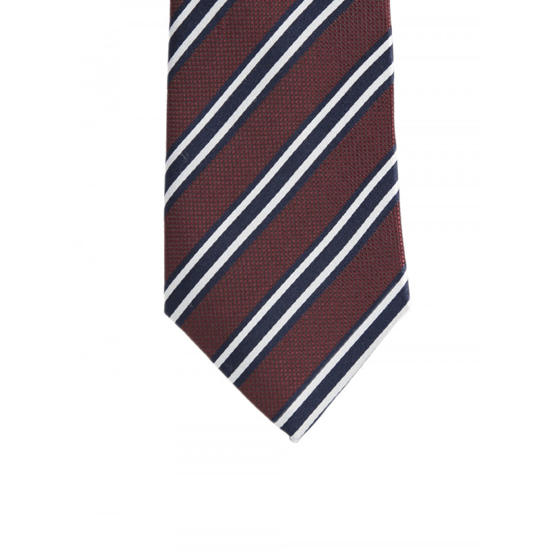 Tie in pure silk stripes