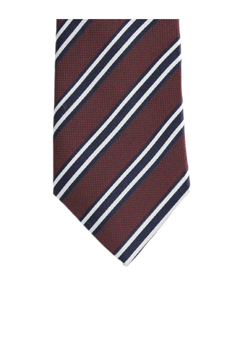 Tie in pure silk stripes
