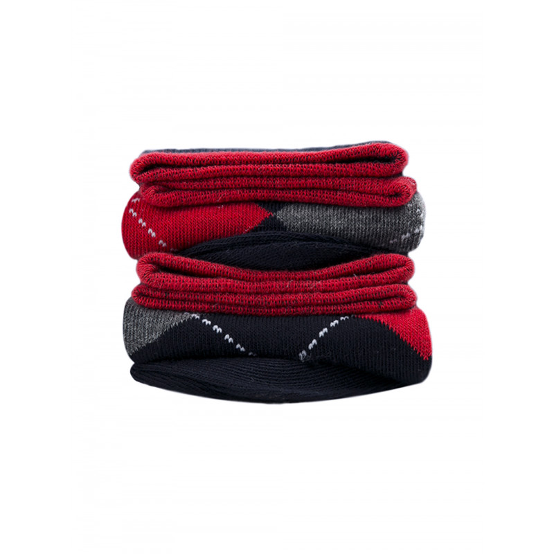 Chaussettes montantes à carreaux