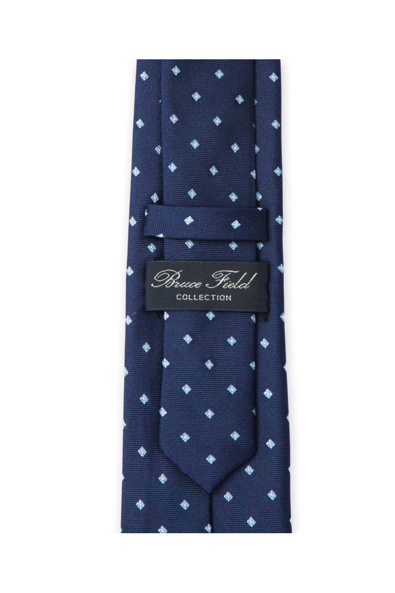Tie in pure silk patterned square