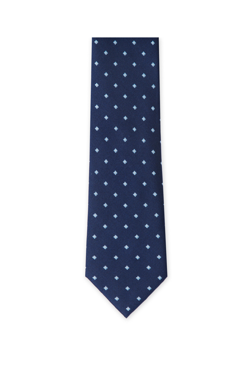 Tie in pure silk patterned square