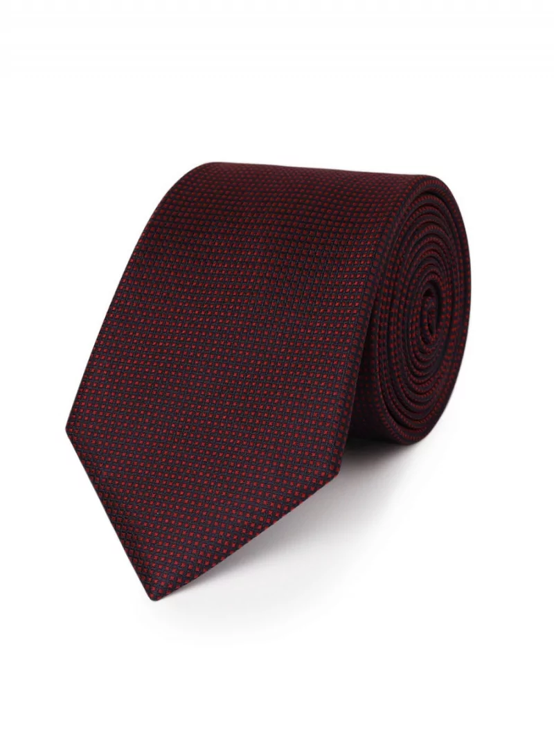 Cravate en pure soie au petit motif cachemire