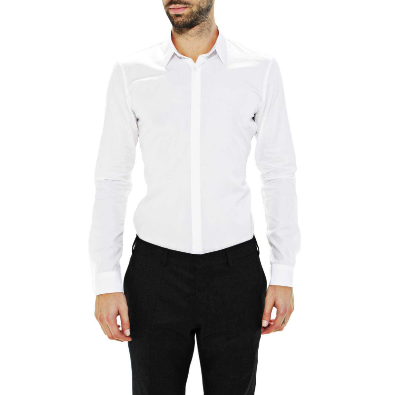 Chemise coupe cintrée en popeline