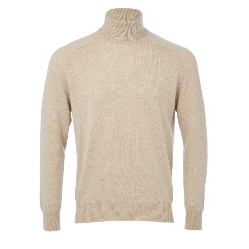 Cashmere and Wool Turtleneck Pullover