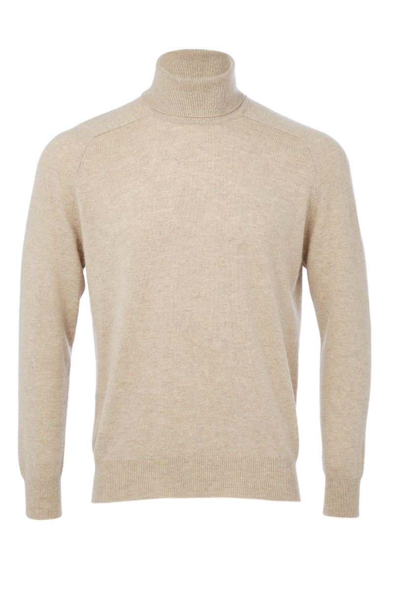 Pull Col Roule en laine et cachemire homme
