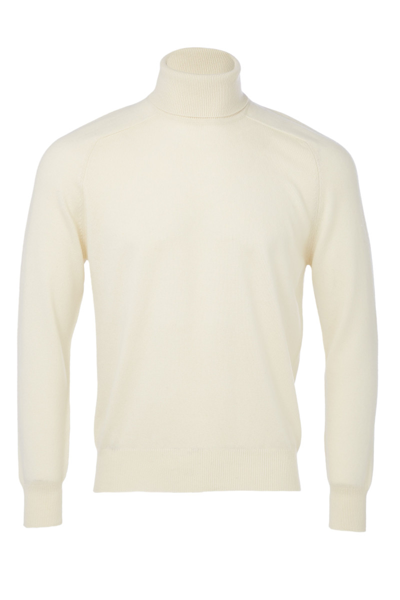 Pull Col Roule en laine et cachemire homme