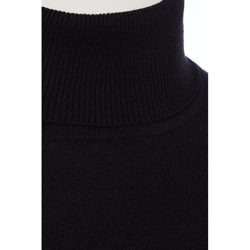 Cashmere and Wool Turtleneck Pullover