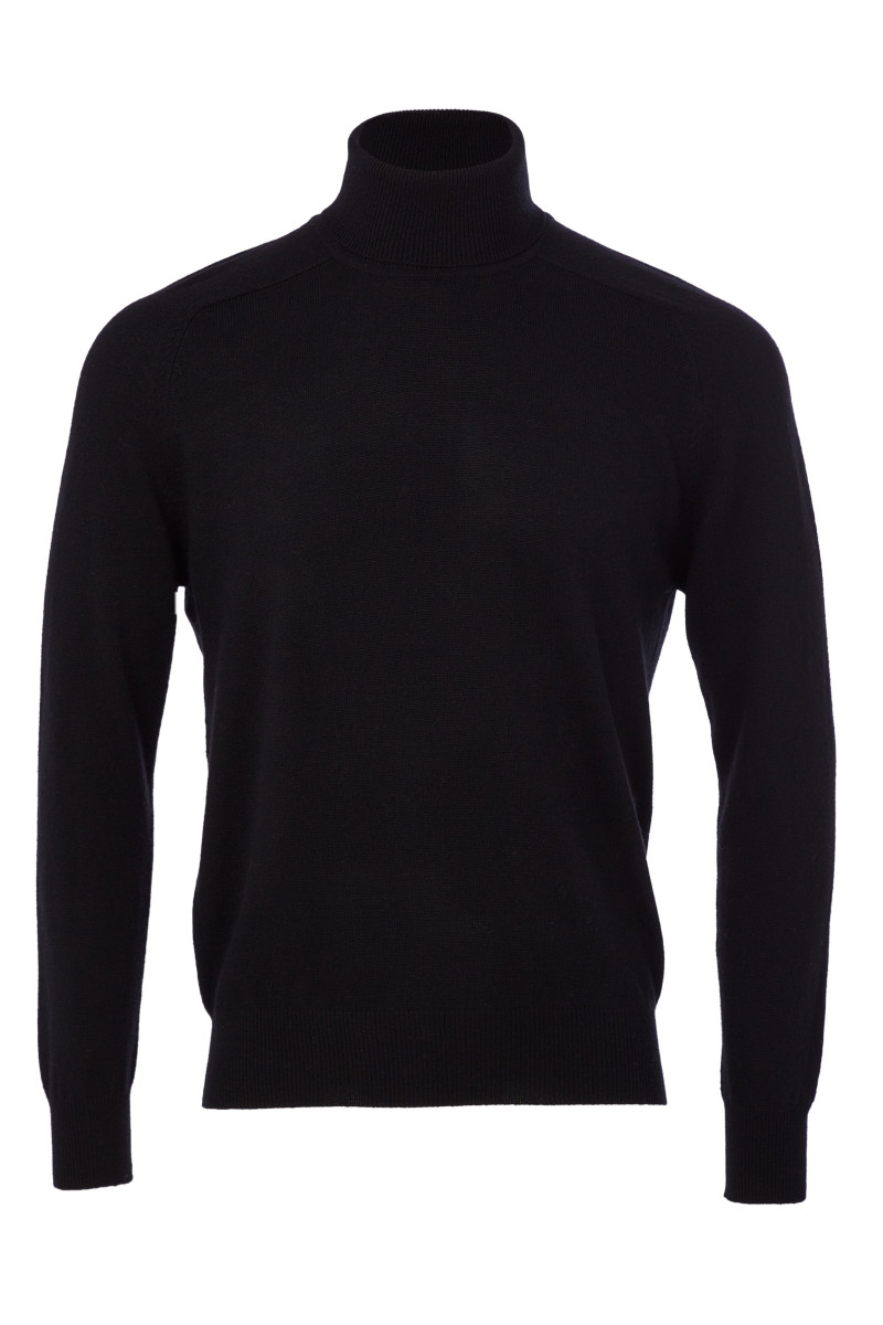 Pull Col Roule en laine et cachemire homme