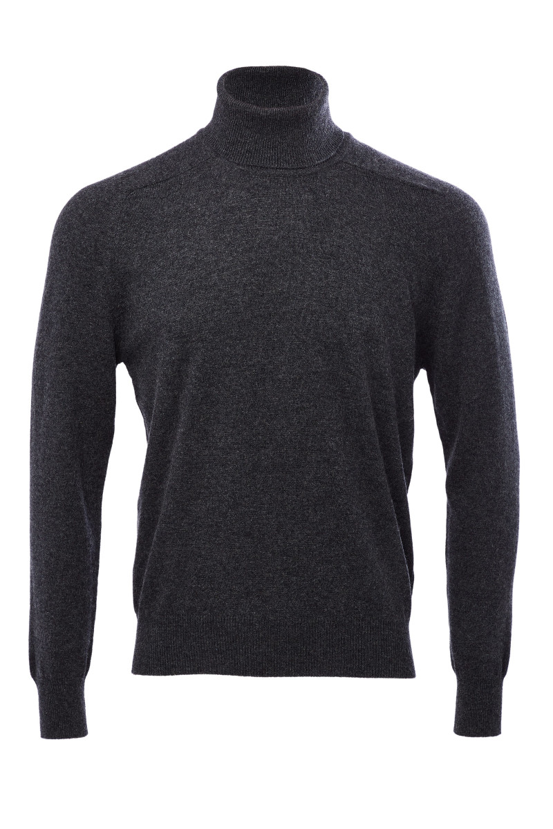 Pull Col Roule en laine et cachemire homme