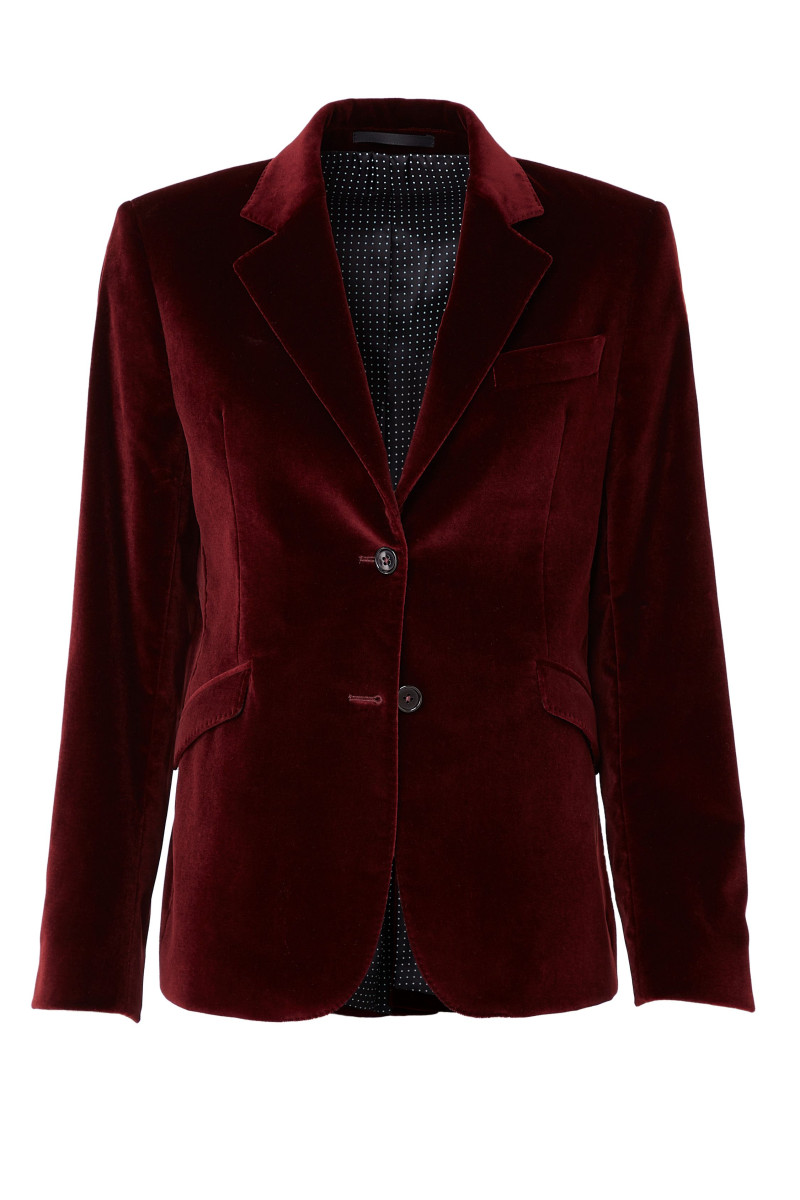 Veste cintrée femme en velours lisse Palatine