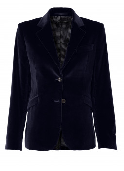 Veste cintrée femme en velours lisse Palatine