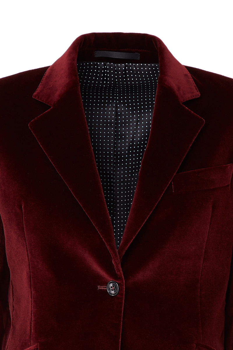 Blazer Daniela bodices with buttons in velvet