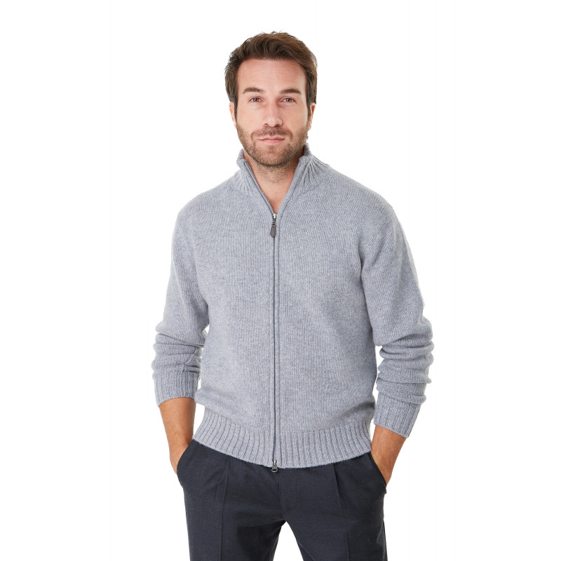 Pure Cashmere zipped Cardigan