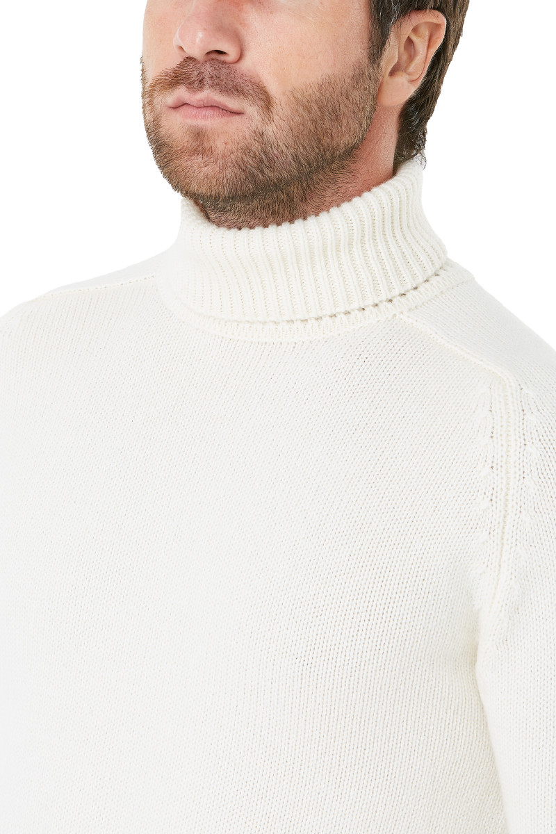 Pull col roulé 100% cachemire épais GG3