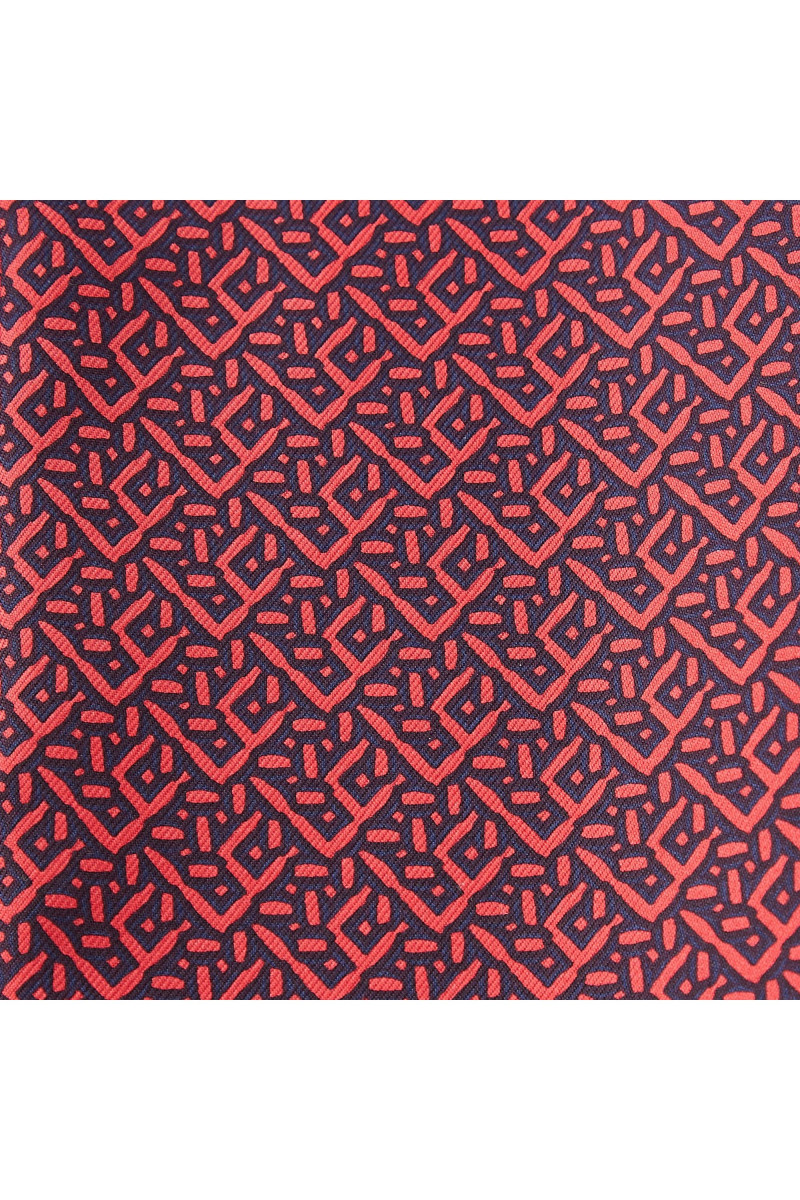 Scarf in pure silk with circular motifs