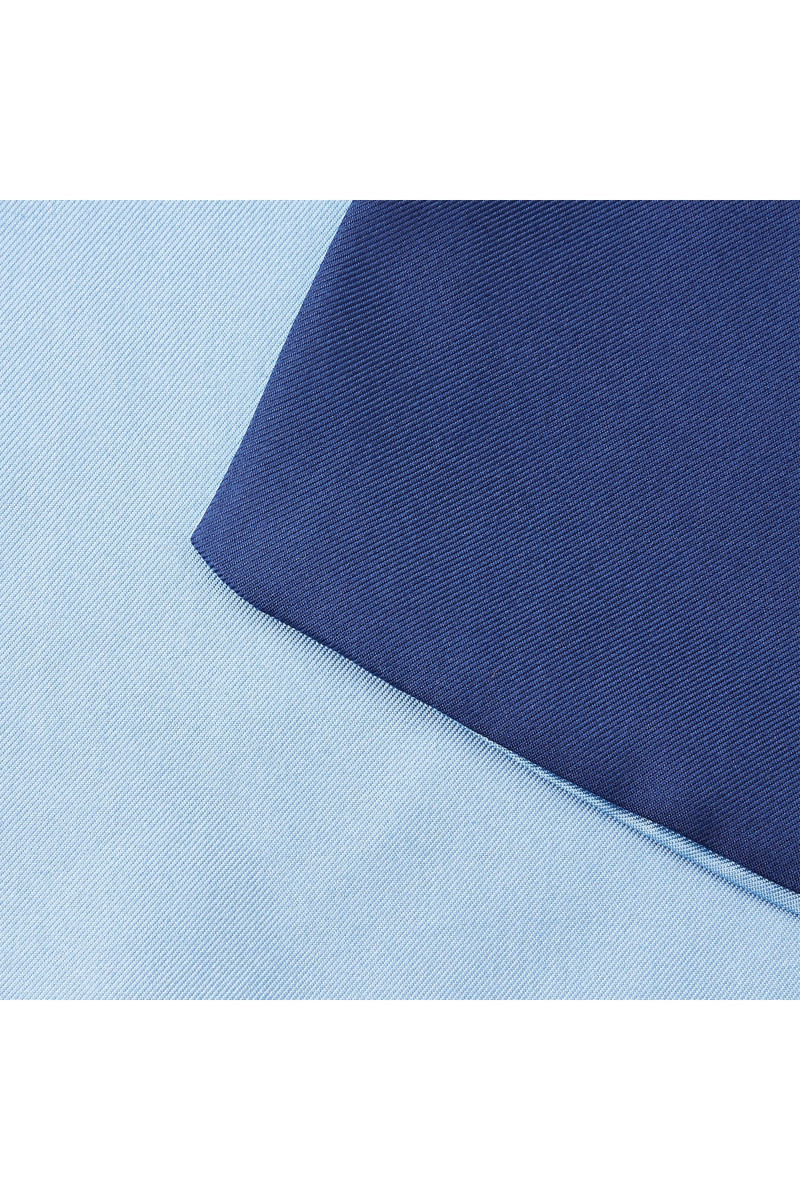 Foulard en pure soie bicolore