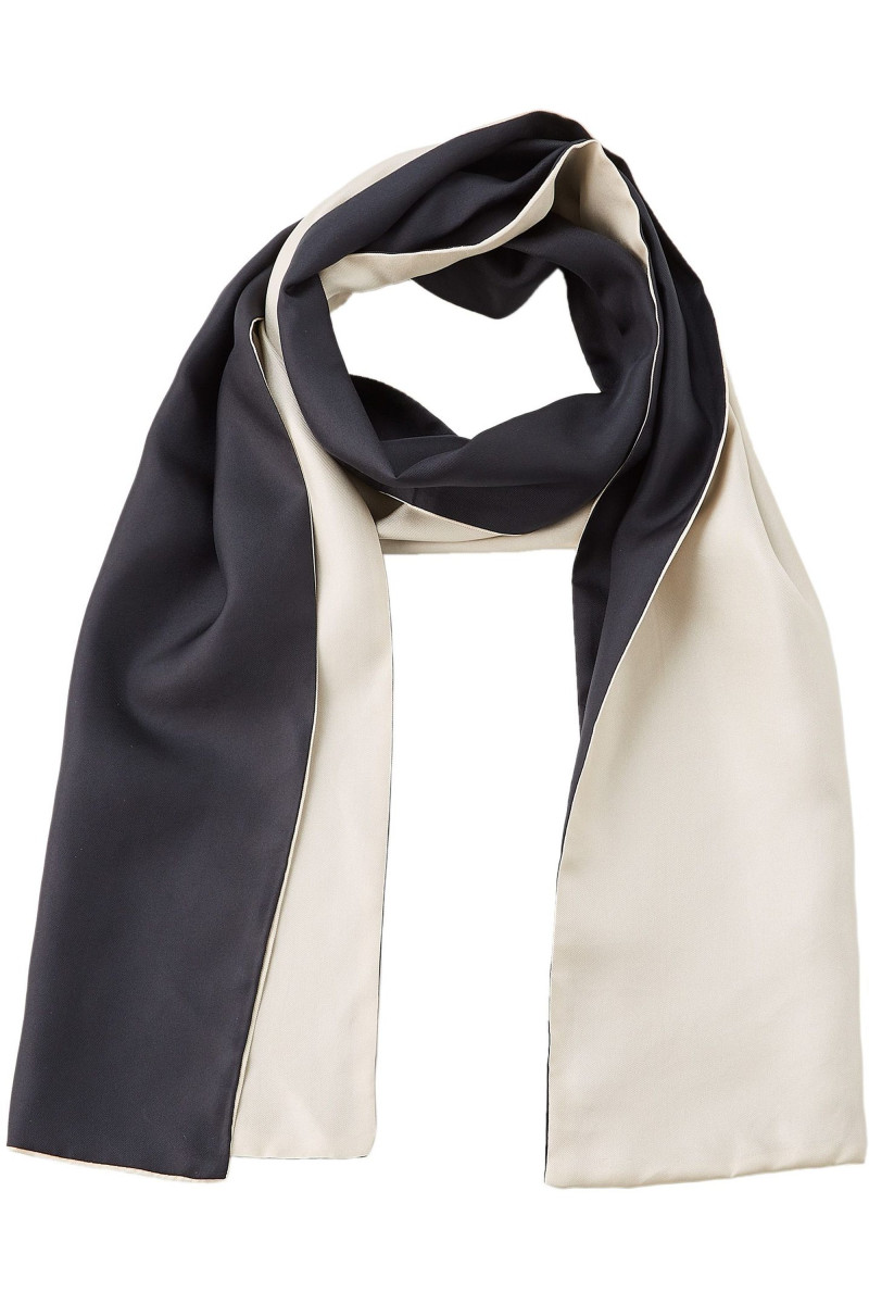 Foulard en pure soie bicolore