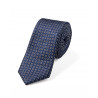 Cravate fine pure soie à motif circulaire