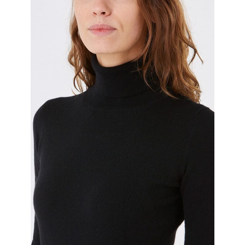 Cashmere and Wool Turtleneck Pullover