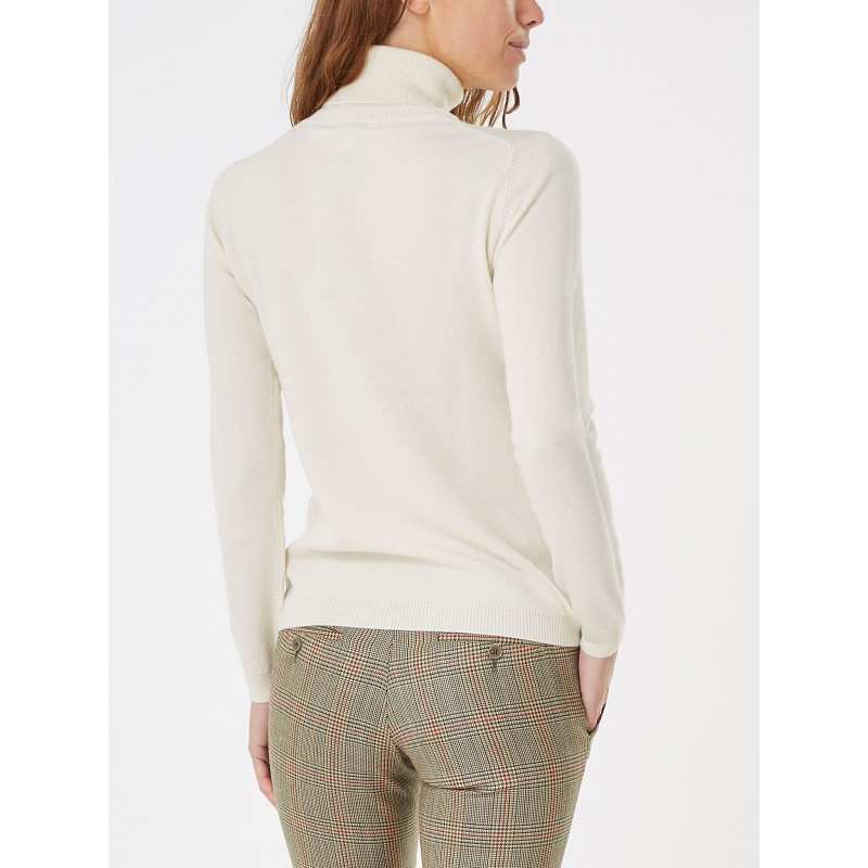 Cashmere and Wool Turtleneck Pullover