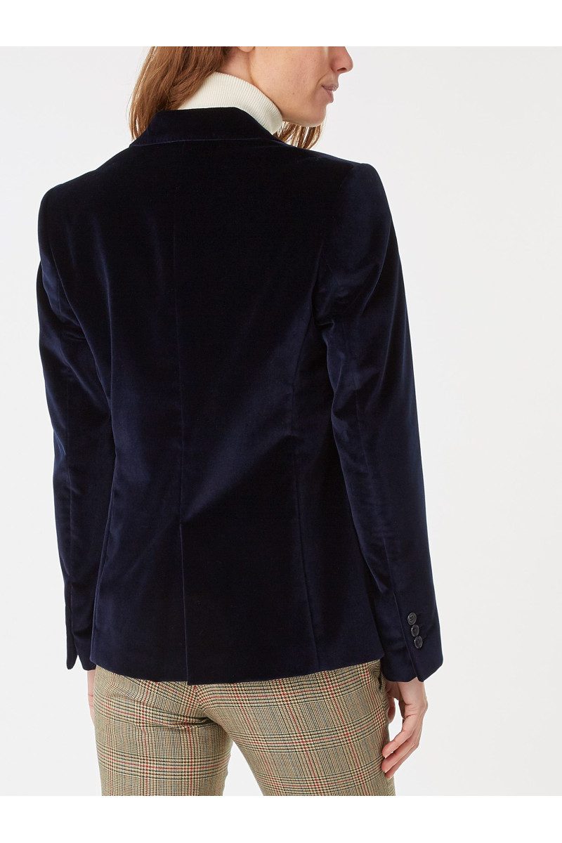 Veste cintrée femme en velours lisse Palatine