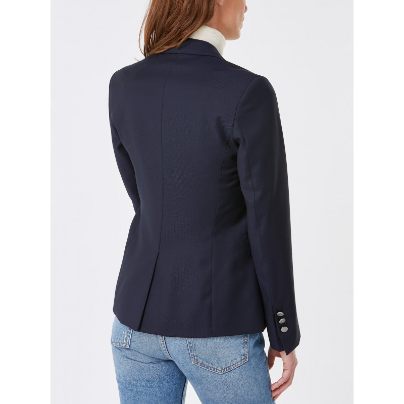 Blazer Daniela bodices button Silver 100% wool Reda