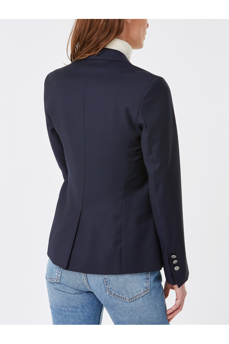 Blazer Daniela bodices button Silver 100% wool Reda