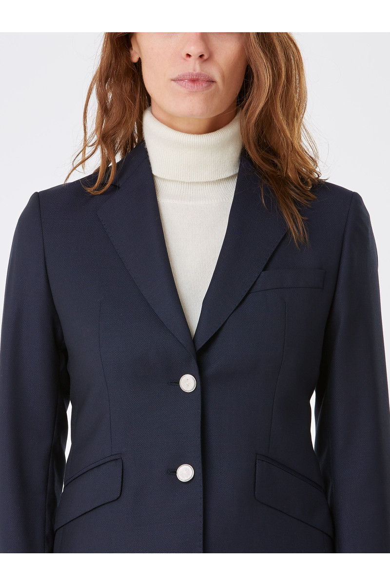 Blazer Daniela bodices button Silver 100% wool Reda