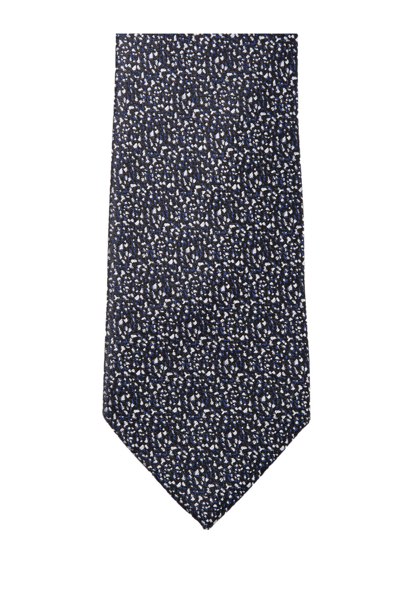 Cravate pure soie à motif fantaisie
