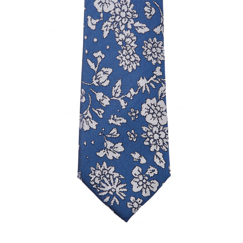 Floral Pattern Pure Silk Tie